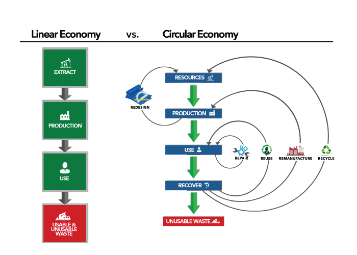 Linear vs Circular Economy x700x500